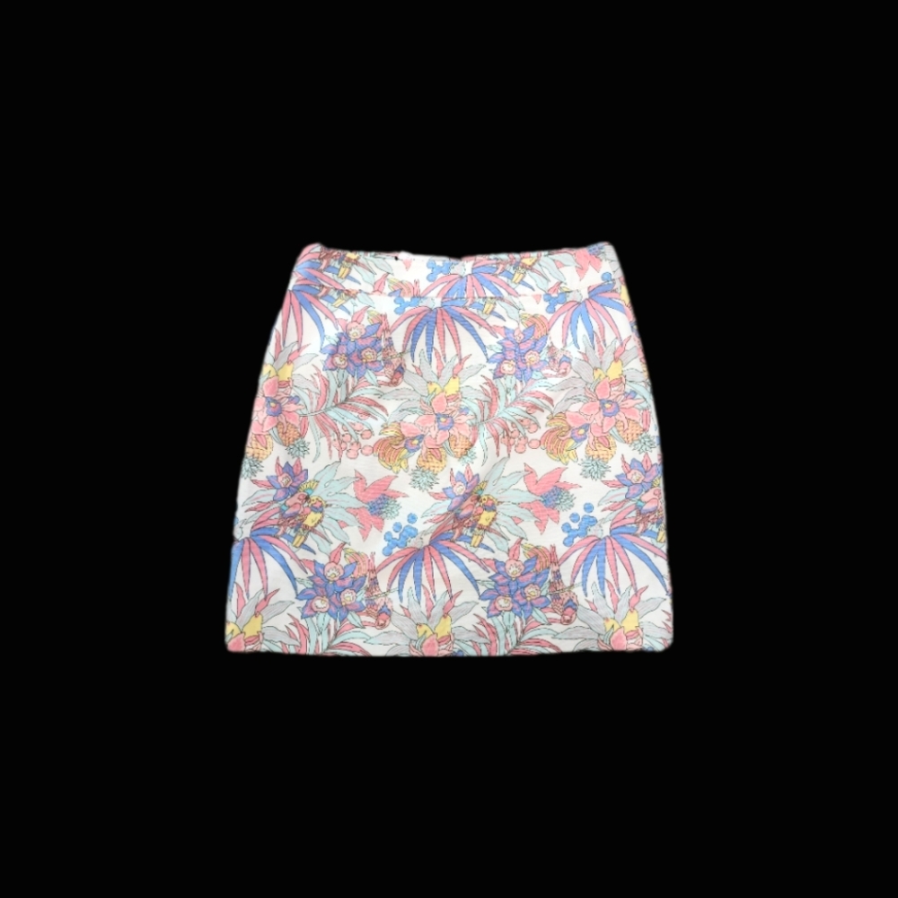 Talbots NWT parrot jungle skirt 6